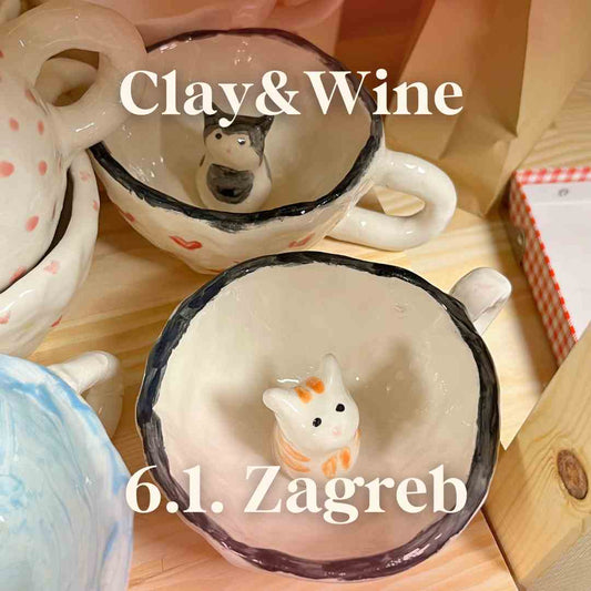 Radionica Clay&Wine - ZAGREB 6.1. Ponedjeljak