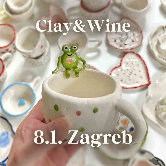 Radionica Clay&Wine - ZAGREB 8.1. Srijeda