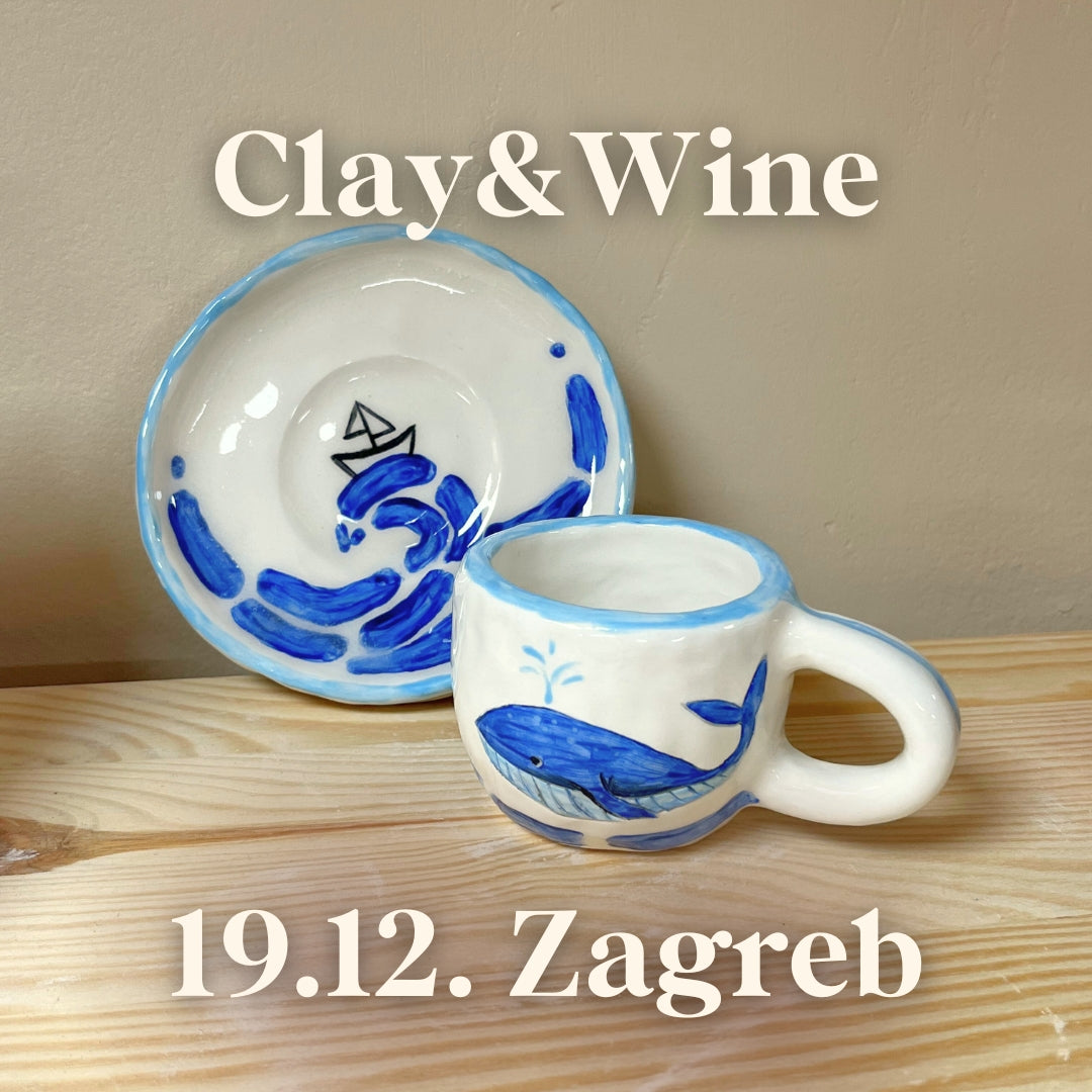 Radionica Clay&Wine - ZAGREB 19.12. Četvrtak