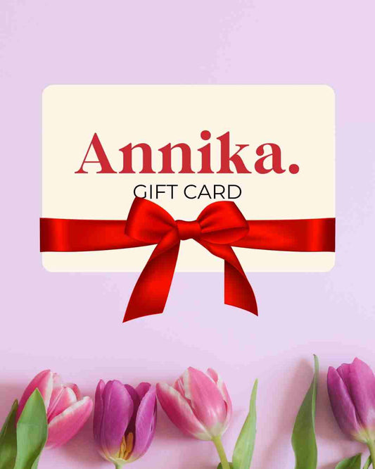 Annika. gift card