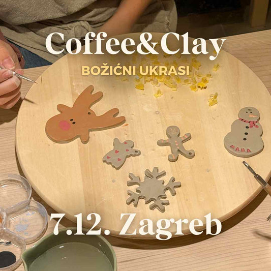 Radionica Coffee&Clay UKRASI - ZAGREB 7.12. Nedjelja