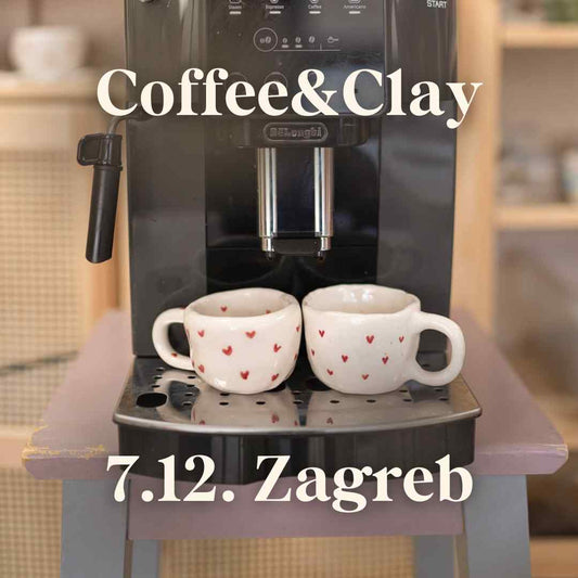 Radionica Coffee&Clay - ZAGREB 7.12. Nedjelja