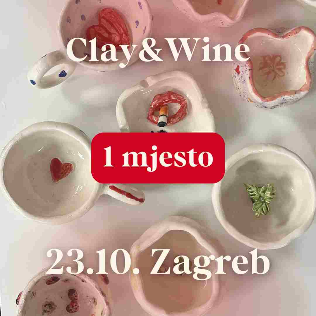 Radionica Clay&Wine - ZAGREB 23.10. Srijeda