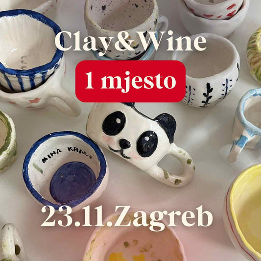 Radionica Clay&Wine - ZAGREB 23.11. Subota