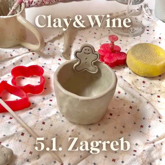 Radionica Clay&Wine - ZAGREB 5.1. Nedjelja