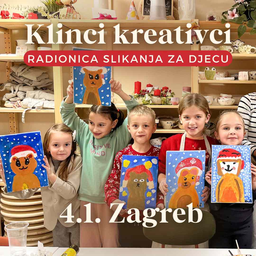 Klinci Kreativci - Radionica Slikanja za Djecu - ZAGREB 4.1. Subota