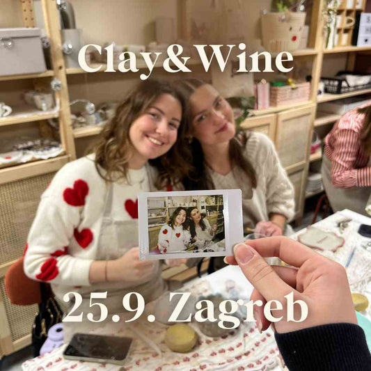 Radionica Clay&Wine - ZAGREB 25.9. Četvrtak