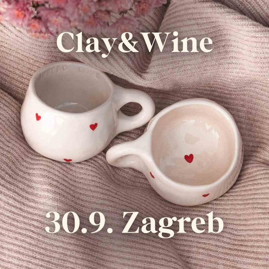 Radionica Clay&Wine - ZAGREB 30.9. Utorak