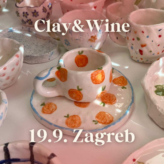 Radionica Clay&Wine - ZAGREB 19.9. Petak