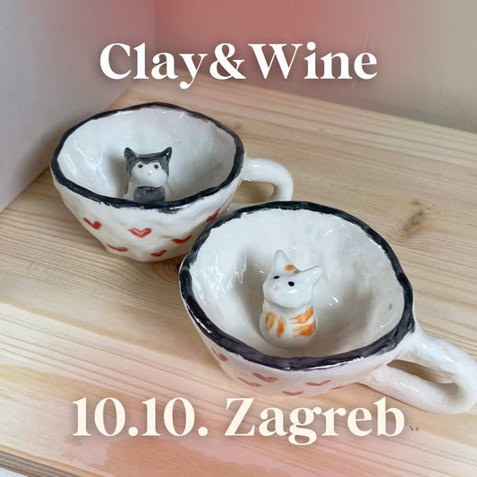 Radionica Clay&Wine - ZAGREB 10.10. Petak