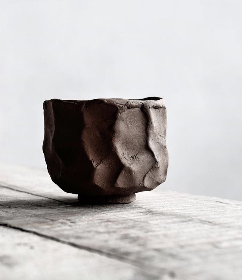 Kurinuki radionica - set šalica od crne gline - ZAGREB