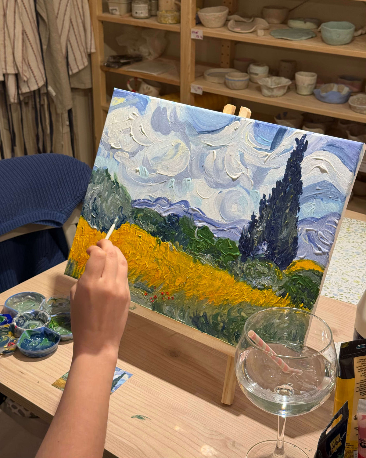 Paint & Wine - Van Gogh style - radionica slikanja u Zagrebu