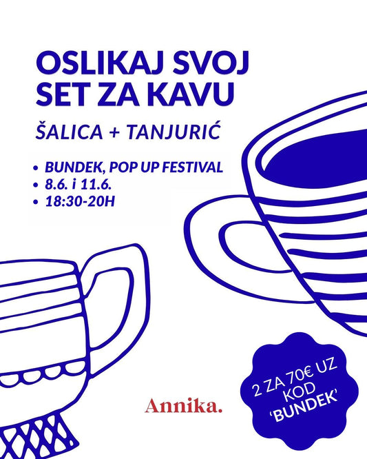 Oslikaj set za kavu - BUNDEK POP UP FESTIVAL
