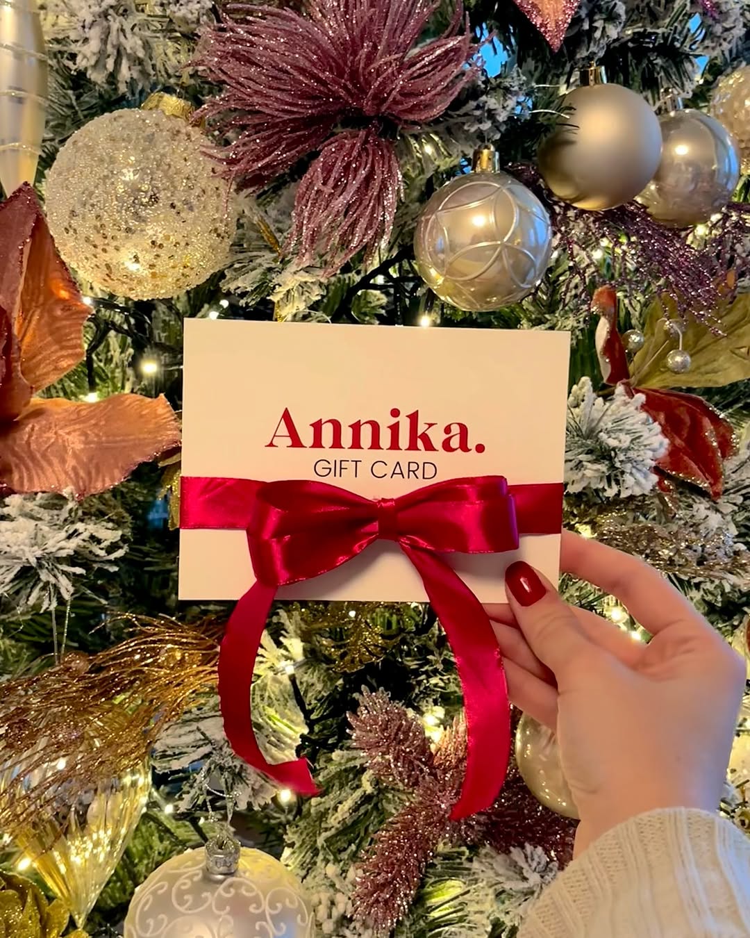 Annika. gift card