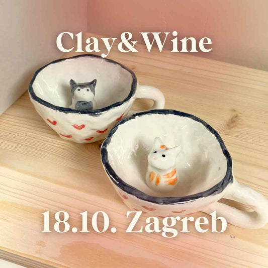 Radionica Clay&Wine - ZAGREB 18.10. Petak