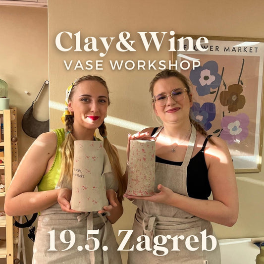 Radionica Clay&Wine - ZAGREB 19.5. Nedjelja